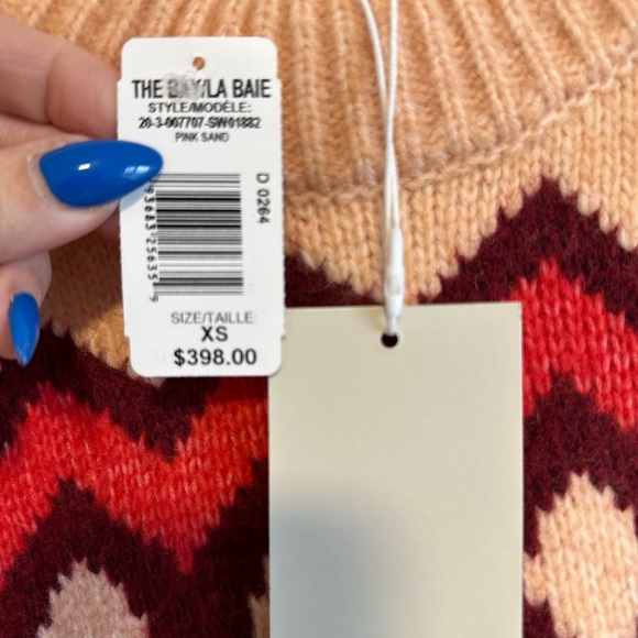 JOIE Natalye pink sand sweater, NWT, size xs - Picture 4 of 4